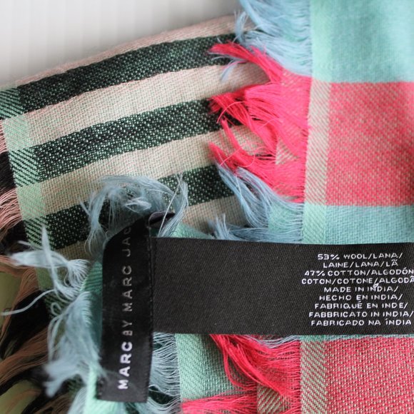 Marc by Marc Jacobs Colourful Stripe Wool Scarf - Picture 3 of 6